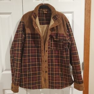 Flannel Shirt jacket with Soft Lining